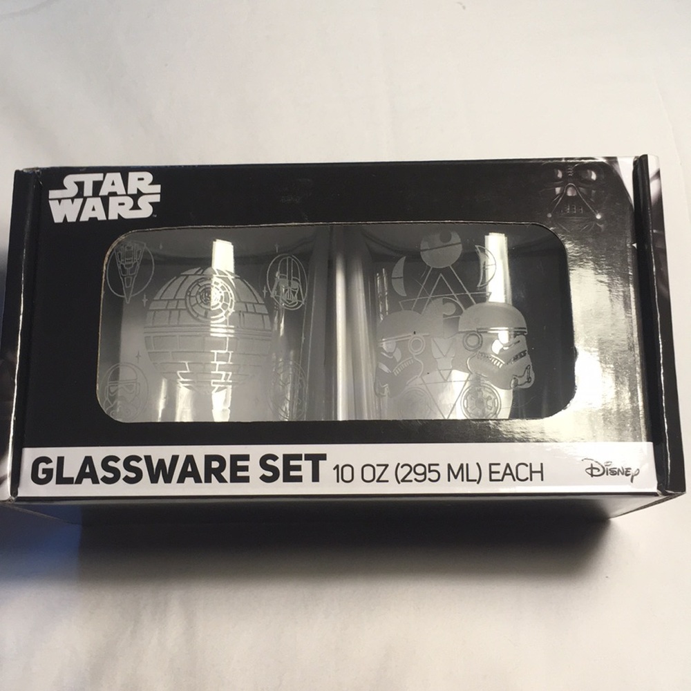 Star Wars Etched Drinking Glasses BoxLunch